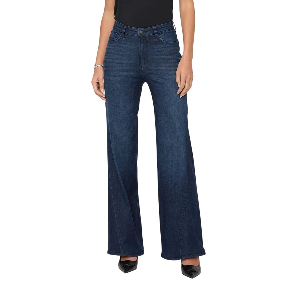 DU/ER No Sweat Denim High Rise Wide Leg Jeans Nostalgia Tone Dark Wash 27x30 NWT